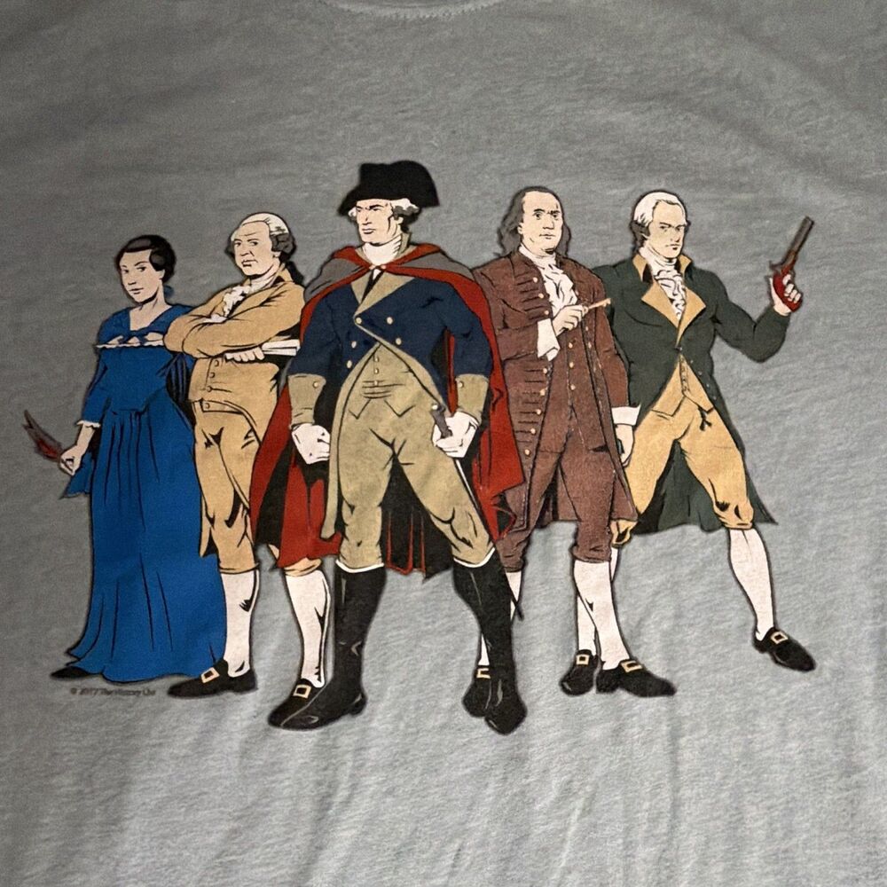 THE HISTORY LIST "Revolutionary Superheroes" with George Washington T-Shirt - Picture 2 of 4